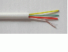 6P4C White 2 Pairs Telephone Cable from CHANGZHOU JUSHENG ELECTRONIC CABLES CO.,LTD, NANJING, CHINA