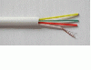 6P4C White 2 Pairs Telephone Cable